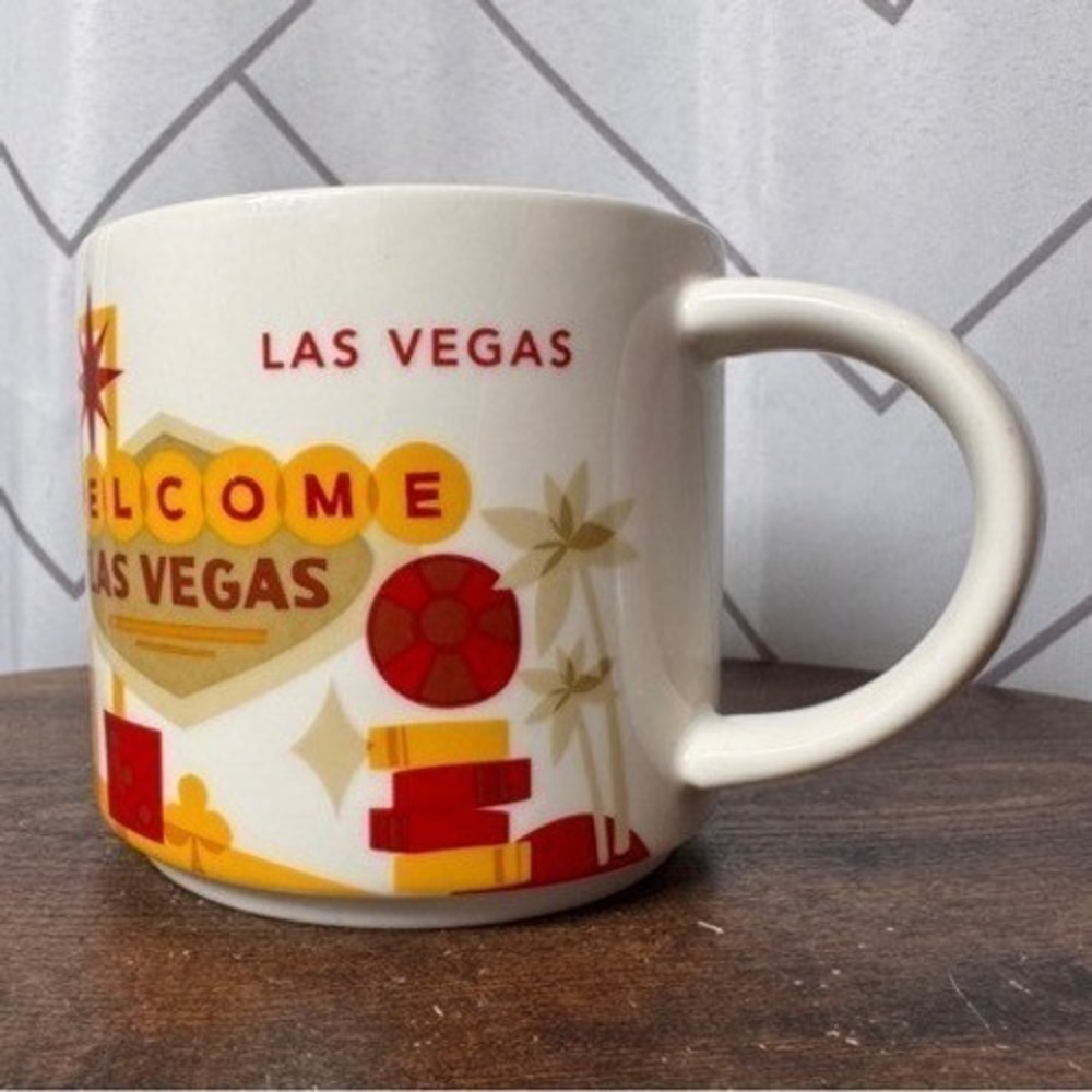 Starbucks Las Vegas Nevada You Are Here Collection 14oz Coffee Mug 2012 Tea